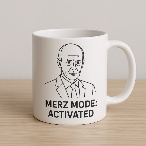 „Merz Mode: Activated“ Tasse